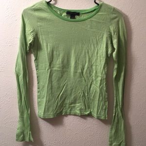 Express green long sleeve shirt